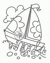 Pages Coloring Transportation Kids Water Boat Choose Board Colouring sketch template