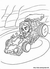 Wreck Ralph Coloring Pages Vanellope sketch template