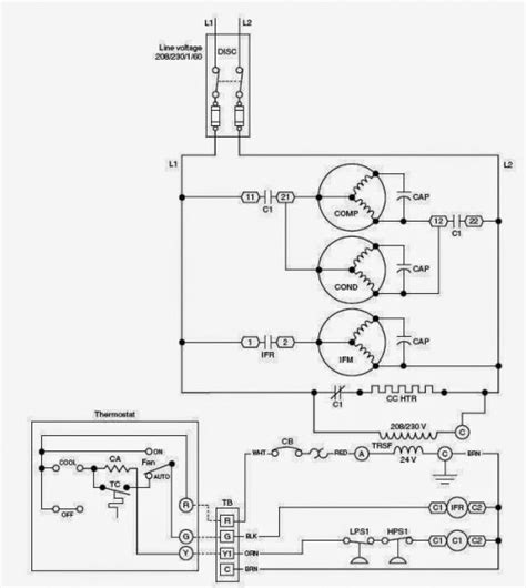 hvac circuit diagram