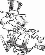 Scrooge Clipart Coloring Pages Ebenezer Getcolorings Many Vector Color Clipground sketch template