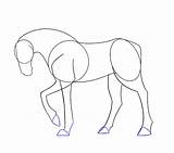Horse Drawing Draw Simple Easy Head Basic Step Drawings Guides Sketch Easydrawingguides Legs Getdrawings Four Wedges Hooves Paintingvalley sketch template