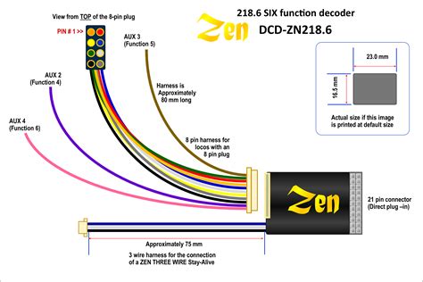 zen black decoder  pin mtc   pin connection  full power functions includes  abc module