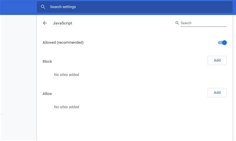 google chrome enable java script