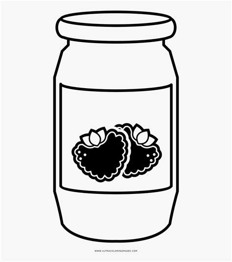 Jam Clipart Black And White Freehand Drawn Black And