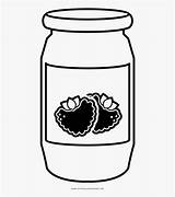 Jam Coloring Jar Blackberry Clipart Clipartkey sketch template