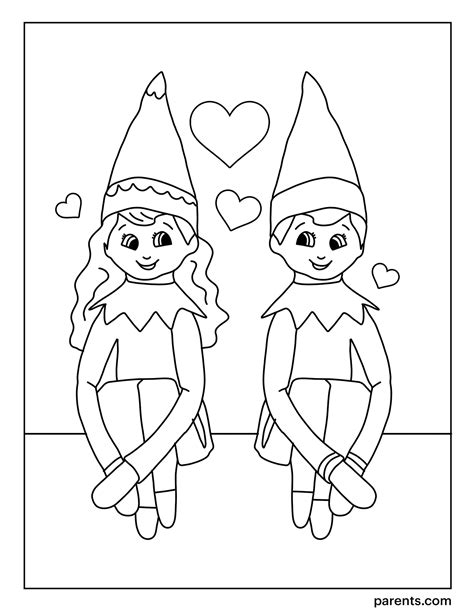 elf   shelf inspired coloring pages   kids excited