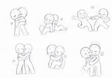 Chibi Couple Poses Base Drawing Drawings Ych References Reference Sketch People Choose Board Manga sketch template