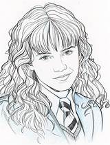 Hermione Potter Granger Jerome Coloring Hermelien Fantaisie Griffel Anime Konserler Salvo Dessins sketch template