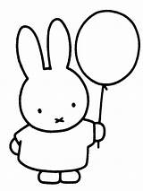 Miffy Coloringpage sketch template