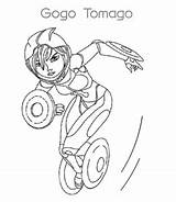 Coloring Hero Big Pages Characters Movie Tomago Gogo sketch template