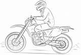 Motocicleta Dirt sketch template