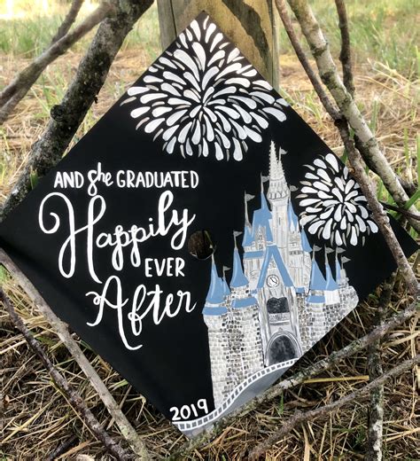 custom castle inspired gradgraduation cap painting etsy college graduation cap decoration