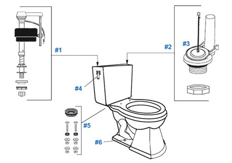 mansfield barrett toilet replacement parts