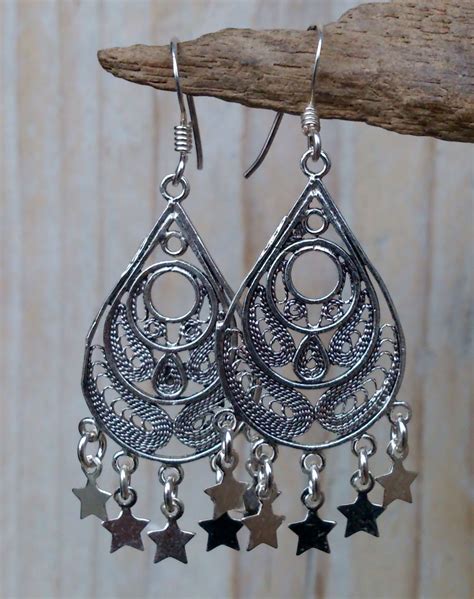 echt zilveren oorbellen met sterretjes oorbellen zilveren oorbellen sieraden
