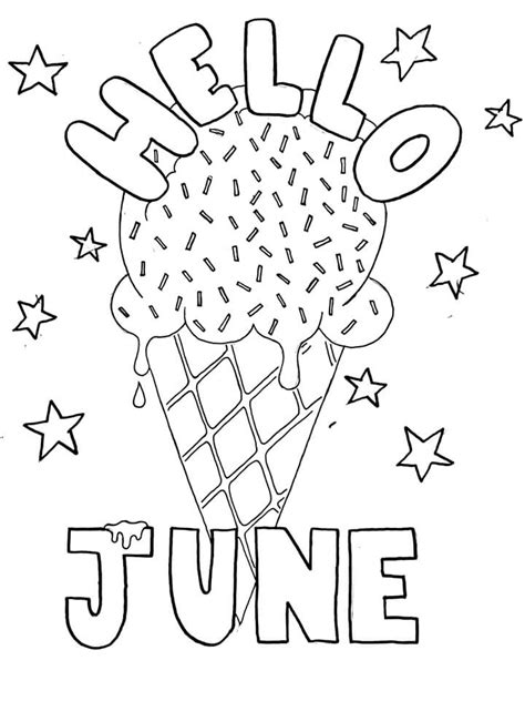 june coloring pages  printable coloring pages  kids