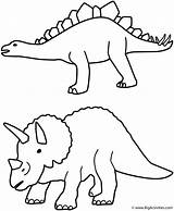 Coloring Stegosaurus Triceratops Birthday Dinosaurs Valentine Colouring Kids Happy Print Bigactivities Library sketch template
