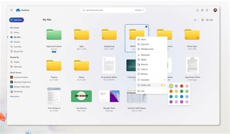 microsoft onedrive  revealed   design  sharing features