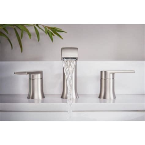 moen genta   widespread  handle bathroom faucet  spot resist