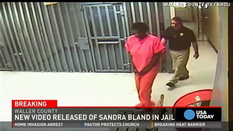 new sandra bland video shows her alive during mugshot