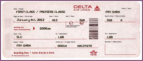 Fake Airline Ticket Printable Template 1 Resume Examples Gq96pjxvor