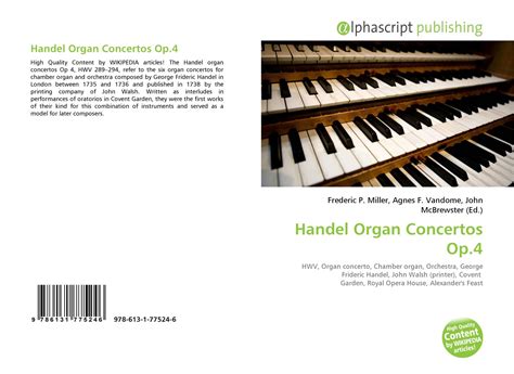 handel organ concertos op