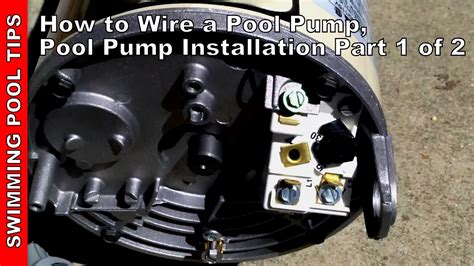 wire  pool pump pool pump installation part    youtube pool pump wiring diagram
