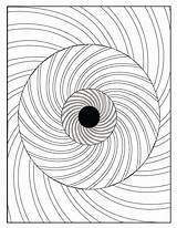 Illusions Getcolorings Adults sketch template