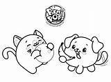 Kawaii Coloring Pages Pikmi Pops Animal Animals Dog Color Cat Printable Getdrawings Getcolorings Xcolorings sketch template
