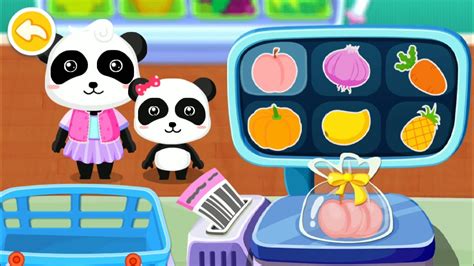 baby pandas supermarket android gameplay babybus kids games