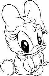 Disney Coloring Cute Duck Baby Pages Choose Board Daisy Sheets sketch template