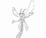 Sparx Dragonfly Coloring Pages Cute Sasa Star sketch template