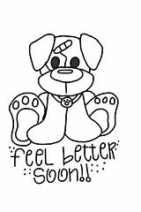 Better Feel Soon Well Printable Cards Coloring Pages Card Stamps Kids Digi Clipart Colouring Hands Cre8tive Clip Wishes Digital Stamp sketch template