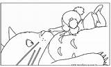 Totoro Coloring Pages Print sketch template