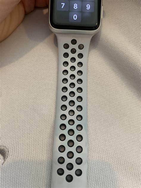 clean  discoloration   sport band