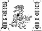 Coloring Totems Quetzalcoatl Adult Pages Printable sketch template