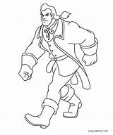 Beast Coloring Beauty Pages Gaston Printable sketch template