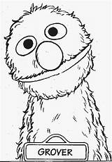 Coloring Sesame Grover Elmo Muppets Ulica Sezamkowa Kolorowanki Ausmalen Sesamstraße Malvorlagen Sheriff Figuren Zeichnungen Coloringhome Druku Yet sketch template