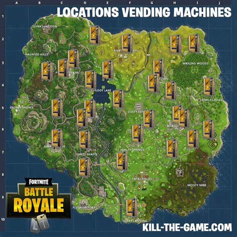 fortnite battle royale map locations   vending