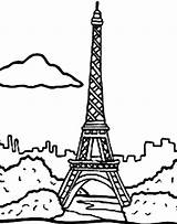 Paris Eiffel Coloring Tower Pages Printable France Drawing Holiday Getcolorings Print Getdrawings Easy Color Colorings sketch template