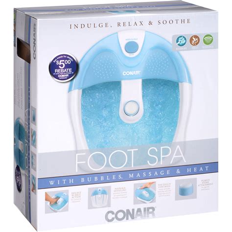conair foot spa with bubbles massage and heat blue brickseek