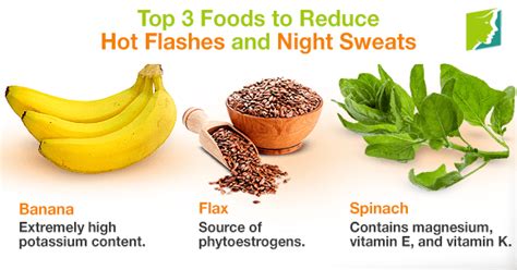 top 3 foods to reduce hot flashes and night sweats hot
