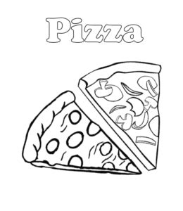pizza coloring pages playing learning