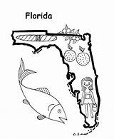Florida Coloring State Map Outline Pages Drawing Shape Printables Fl Usa Go Sheets Geography Print Next Back Getdrawings Popular History sketch template