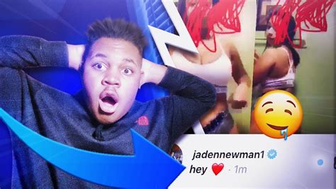 dm  jaden newman  called  cute      thirst trap   phone omg