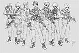 Special Coloring Pages Swat Force Team Deviantart Guys Group Sketch Template sketch template