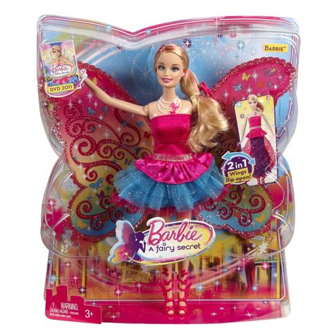 barbie  fairy secret transforming doll   box barbie movies