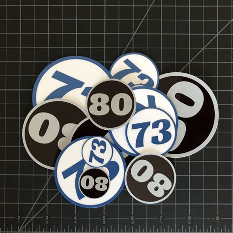 number stickers circle rc swag stickers  shirts hoodies rc kits