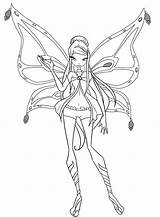 Winx Coloring Pages Musa Print sketch template
