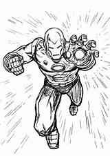 Iron Man Coloring Pages Printable Superhero sketch template
