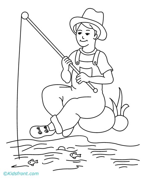 fishing coloring pages coloring home